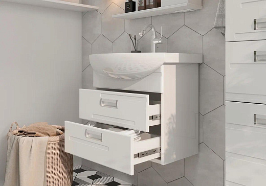 Тумба подвесная Volna Joli tpJOLI60.2Y-01-1 с умывальником Балтика 60