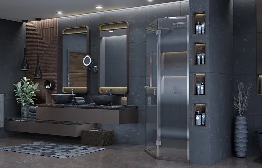 Душевое ограждение Ambassador Diamond 12011111R 90*90