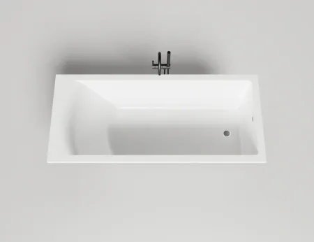 Ванна Salini Cascata 104223MF, 180 х 80 см, из искусственного камня S-Stone, цвет белый матовый, покраска по RAL полностью