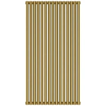 Радиатор трубчатый Сунержа Эстет-11, 15 секций, боковое подключение, цвет матовое золото, 032-0302-1215