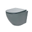 AQM2002MGR Унитаз подвесной AQUAme с сиденьем SoftClose, технология смыва Rimless, скрыт.крепеж. Цвет серый
