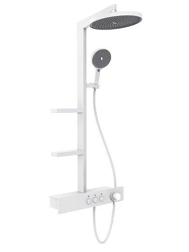 AQM8005W Душевая система AQUAme для душа с термостатом,  Белый