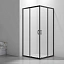Душевой уголок Veconi Rovigo RV-101B 80x80 прозрачные стекла / профиль черный матовый