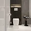 Комплект инсталяции VitrA Metropole с унитазом безободковым, с сиденьем микролифт, кнопка смыва матовый хром, 9820B003-7201