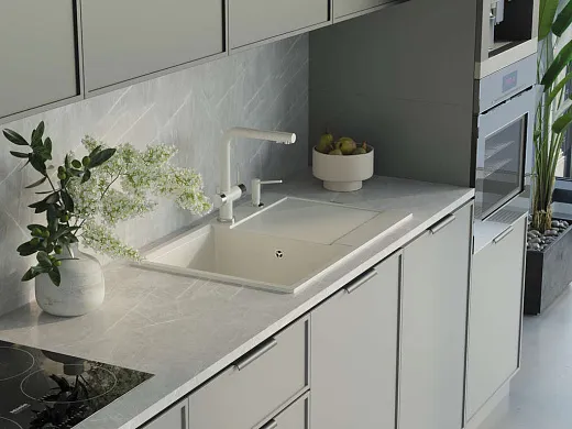 Кухонная мойка Omoikiri Daisen 78T-WH Tetogranit/белый