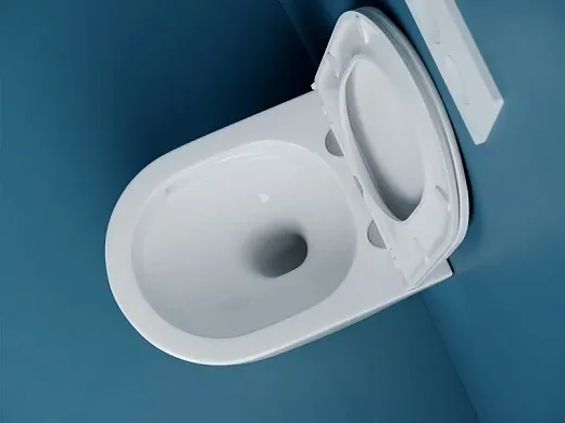 Подвесной унитаз Ceramicanova Vogue, CN4008T, Торнадо, безободковый, крышка-сиденье микролифт, белый