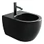 Биде Ceramicanova Play 37 x 49 x 30 см, подвесное, цвет черный матовый, CN3002MB, сантехфарфор