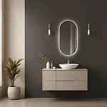 Зеркало Raval Уна 55х105 сенсор Гор/верт, Una.02.550x1050/W/RL