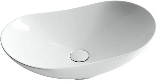 Умывальник Ceramicanova CN6015 62х36х14.5см накладной овальный без перелива, CN6015