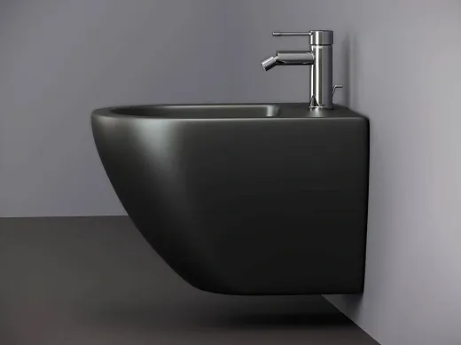 Подвесное биде Ceramicanova Metropol черный матовый, CN4003MB, сантехфарфор