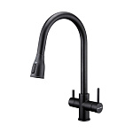 Смеситель PAULMARK LANGE La214212-418 (черный/черный металлик)