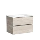 Тумба под раковину Sancos Urban UR70EG, 70 см, подвесная, цвет дуб галифакс натуральный