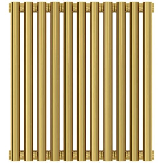 Радиатор трубчатый Сунержа Эстет-11, 11 секции, боковое подключение, цвет золото, 03-0302-5011