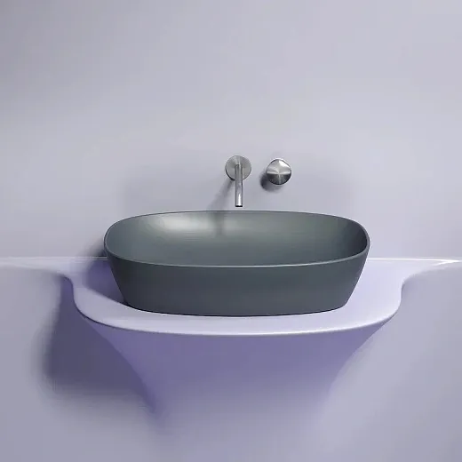 Умывальник Ceramicanova Element CN6049MDH 60см сантехфарфор темный антрацит, CN6049MDH
