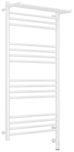 Полотенцесушитель электрический Сунержа Богема 3.0 1000 x 500 с полкой, ширина 53.2 см, высота 112.4 см, белый, L/R