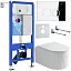 Комплект инсталляции с унитазом 6 в 1 Roxen StounFix Dual Fresh 968245 (состоит из: 710200, Santi 410260CH, 530200-01)