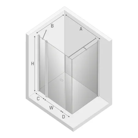 Душевой уголок New Trendy NEW SOLEO 120x90x195 (var 11)