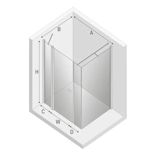 Душевой уголок New Trendy NEW SOLEO 120x90x195 (var 11)