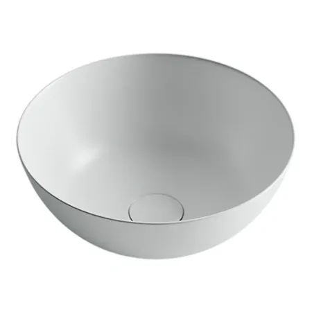 Раковина Ceramicanova CN6003 35.8 x 35.8 x 15.5 см, накладная, круглая, без перелива, белый матовый, сантехфарфор
