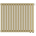 Радиатор отопления Сунержа Эстет-00 EU50, 14 секций, нижнее подключение, цвет матовая шампань, 022-0322-5014