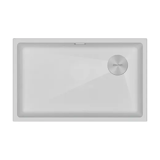 Кухонная мойка PAULMARK LUMI 74UNI-SKEW LU74SK-WH (белый)