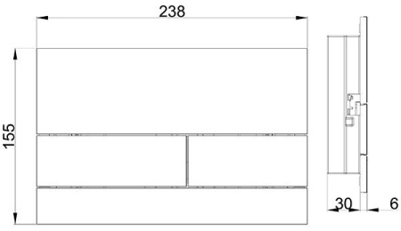 Кнопка смыва AQUAme AQM4117GM серый матовый Кнопка смыва AQUAme AQM4117GM серый матовый