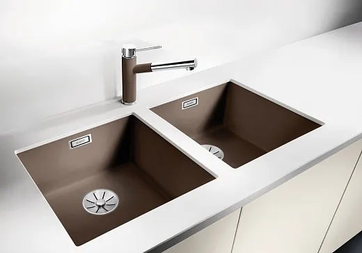 Кухонная мойка Blanco Subline 400-U 523424, алюметаллик