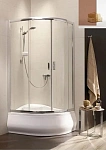 Душевой уголок Radaway Premium Plus E 30493-01-08N, 120 х 90 см, стекло коричневое, профиль хром