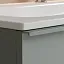 Тумба подвесная под столешницу Sancos Вельта (Velta) 80x45x50см, два ящика оснащенные доводчиками скрытого монтажа с системой плавного закрытия (Soft close), серо-зелёный, VL80GG