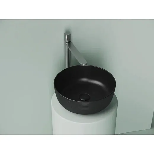 Умывальник Ceramicanova Element CN6073MB 35см сантехфарфор черный матовый, CN6073MB