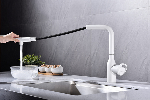 Смеситель PAULMARK URBAN Ur213104-431 (белый/белый матовый)