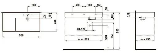 Раковина Laufen Kartell 8.1033.9.000.111.1, подвесной