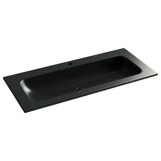 Умывальник Ceramicanova Grace CN7013MB 101см сантехфарфор черный матовый, CN7013MB