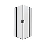 Душевой уголок Тритон Тау Блэк А1 90x90 (без поддона / стекла прозрачные / черный профиль)