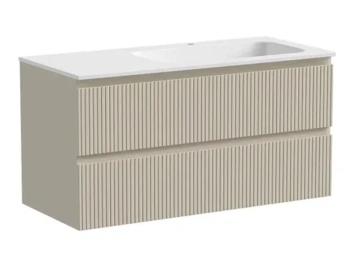 Тумба под раковину Sancos Snob T 100 см подвесная, правая, Beige Soft, SNT100RCE