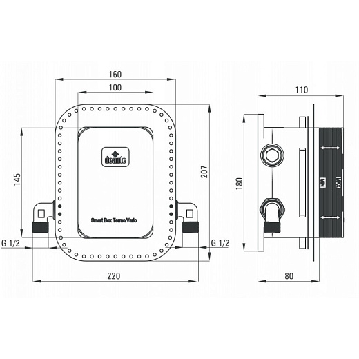 Душевая система Deante Hiacynt Bianco BXYZAQHM