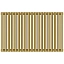 Радиатор трубчатый Сунержа Эстет-00, 19 секций, боковое подключение, цвет матовое золото, 032-0332-5019