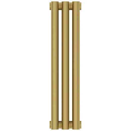 Радиатор трубчатый Сунержа Эстет-00, 3 секции, боковое подключение, цвет матовое золото, 032-0332-5003 Радиатор трубчатый Сунержа Эстет-00, 3 секции, боковое подключение, цвет матовое золото, 032-0332-5003