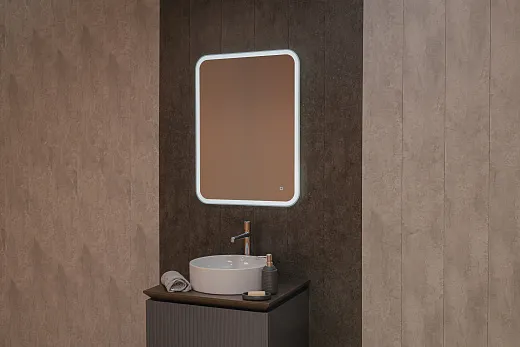 Зеркало Raval Призма 60х80 сенсор Гор/верт, Prz.02.600x800/W/RL