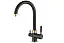 Смеситель для кухни ZorG Steel Hammer SH 713 черный + бронза