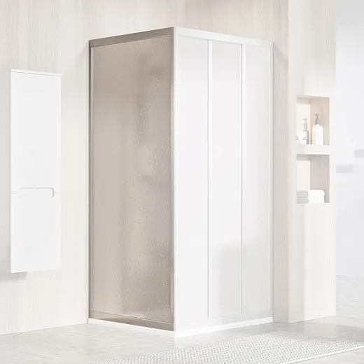 Душевая стенка PSS-80 195 белый+Pearl