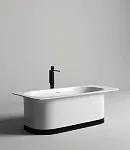 Ванна Salini Ninfea 102721MF, 180 х 82 см, из искусственного камня S-Stone, цвет белый матовый, покраска по RAL полностью