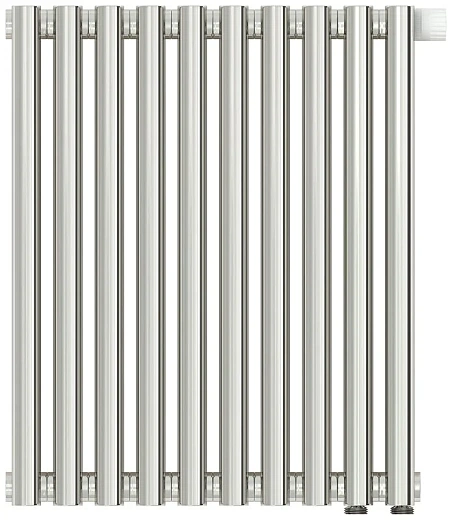 Радиатор стальной трубчатый Сунержа Эстет-00 EU50, ширина 45 см, высота 50 см, 10 секций, нижнее подключение левое EU50/правое EU50, хром, 00-0322-5010