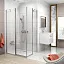 Душевая дверь для ограждения Chrome 90х195 см, crv2-90 блестящий transparent, 6 мм