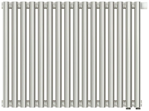 Радиатор стальной трубчатый Сунержа Эстет-11 EU50, ширина 75 см, высота 50 см, 16 секций, нижнее подключение левое EU50/правое EU50, хром, 00-0312-5016