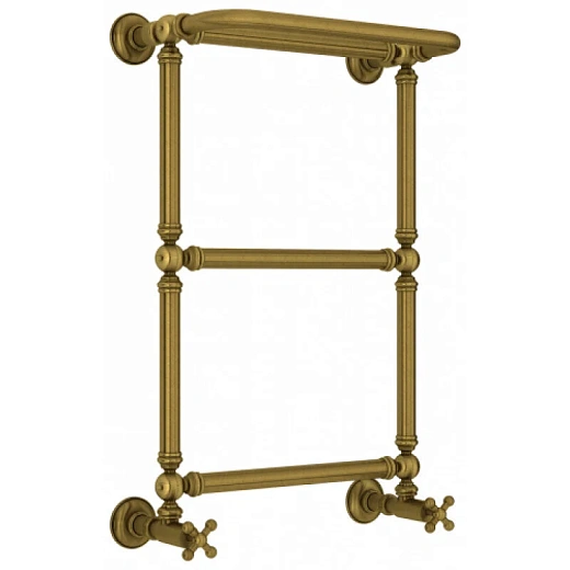Полотенцесушитель водяной Сунержа Ренессанс 1386, 660x400, с полкой, цвет состаренная бронза, 05-0281-6640