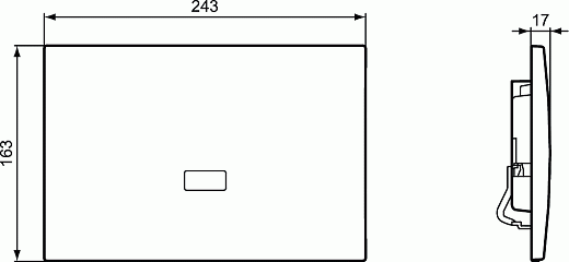 Кнопка смыва механическая Ideal Standard ProSys Septa Pro E2 R0132AA хром полированный