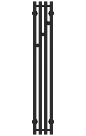 Полотенцесушитель водяной Сунержа Сатерленд Pro 1200х150 чёрный