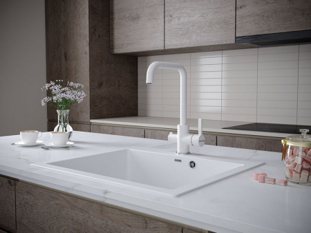 Смеситель PAULMARK LOGAS Lo213021-331 (белый)