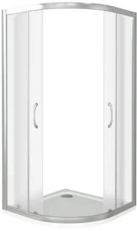 Душевой уголок Good Door Latte R -80-G-WE, 80 х 80 х 185 см, стекло матовое Грейп, белый, ЛА00015